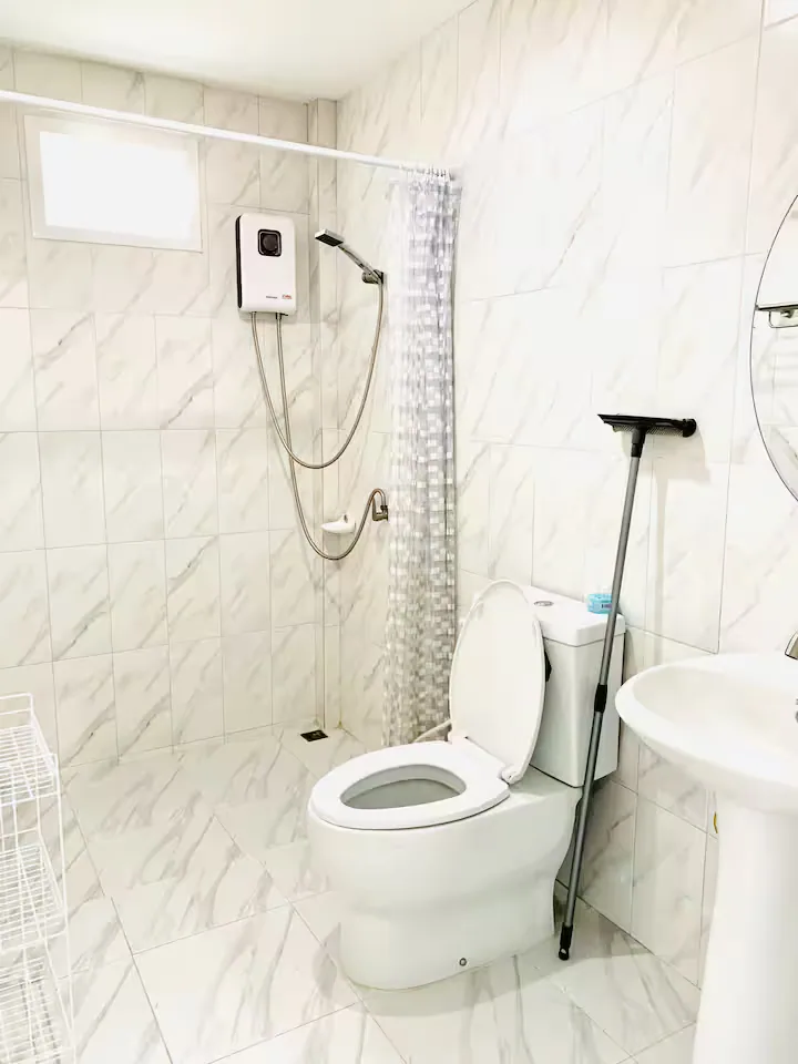Modern private bathroom in Bangtao Beach holiday rental
