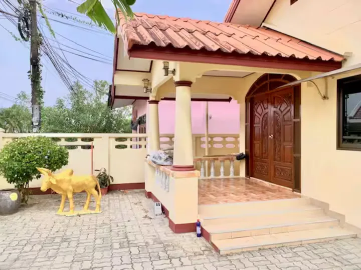 Private patio at Bangtao Beach holiday home, Phuket